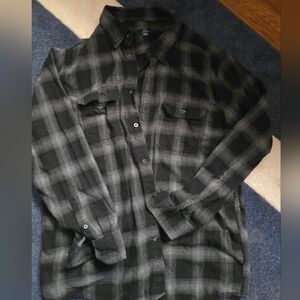 George black and gray flannel